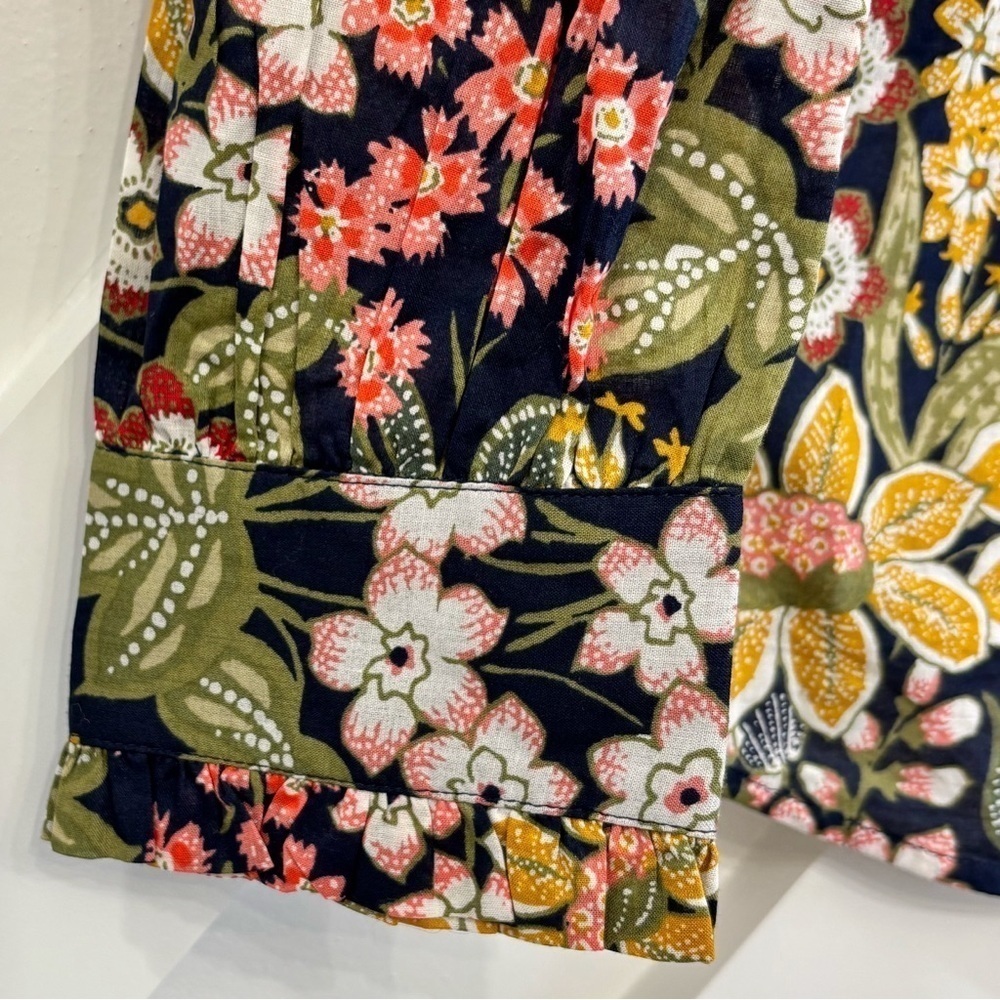 NWT Talbots Floral Popover Top Blouse Size XS - Picture 5 of 7